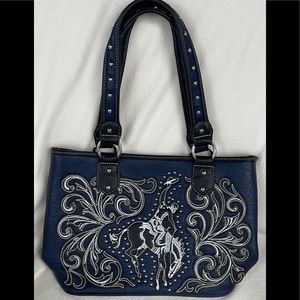 Montana West bling leather shoulder bag